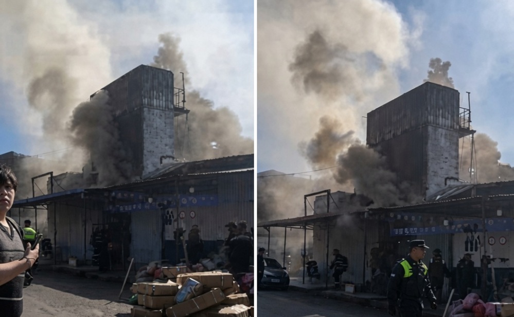 Voraz incendio en la ex Terminal movilizó a bomberos y fuerzas de seguridad