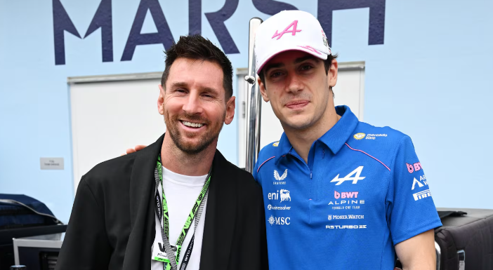 El emotivo comentario de Franco Colapinto en el posteo de Messi luego del GP de Miami