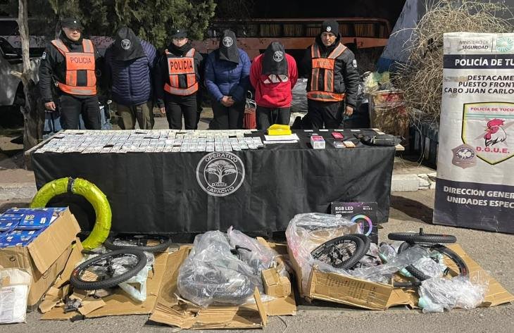 Detuvieron a tres personas con más de un kilo de cocaína en un control en el ingreso a Tucumán