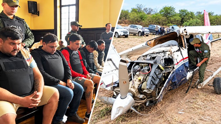 Condenaron a 10 años a los pilotos de una avioneta que cayó con 364 kilos de cocaína a 50 km de Tucumán