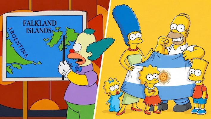 Polémica por Los Simpson: Telefe emitió un capítulo sin la escena que menciona a las Islas Malvinas