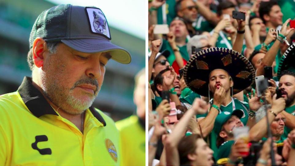Polémica en el Mundial 2026: repudiable cántico de hinchas mexicanos contra Maradona y los argentinos