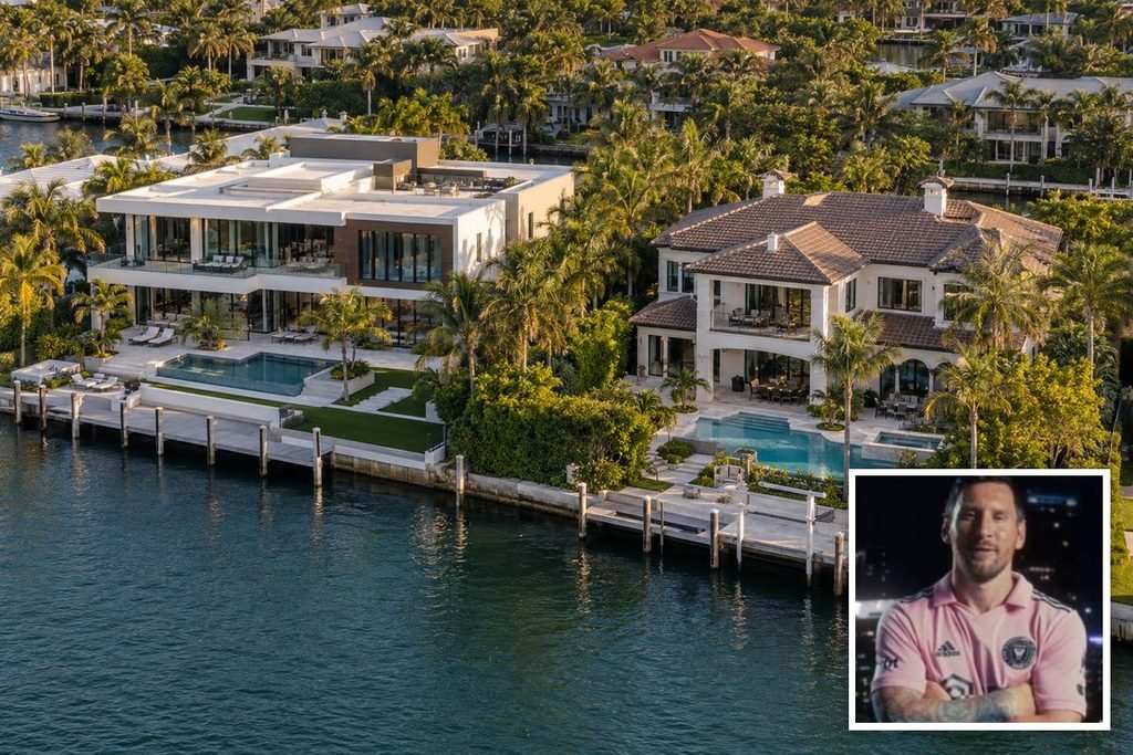 Messi amplió su patrimonio en Florida y compró la mansión que está al lado de su casa