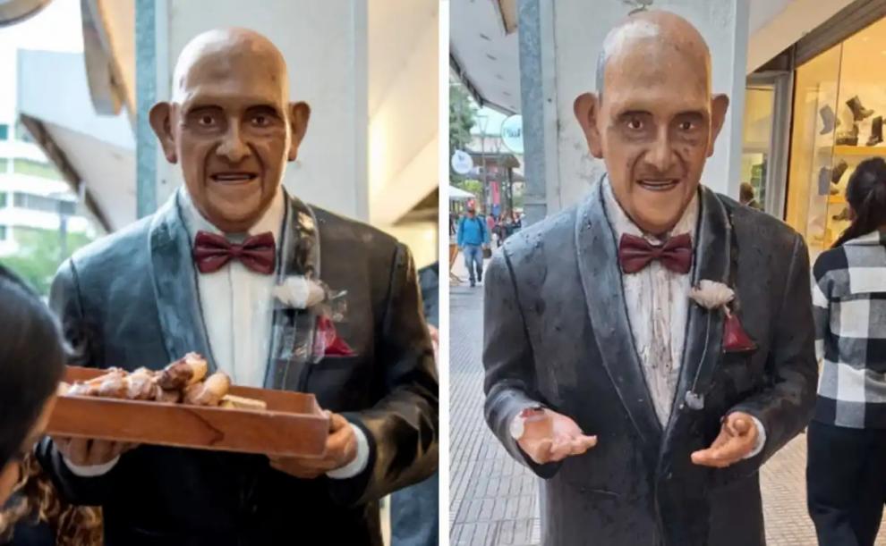 La Municipalidad aseguró que el daño a la escultura de Don Rojas fue un accidente y que será restaurada pronto