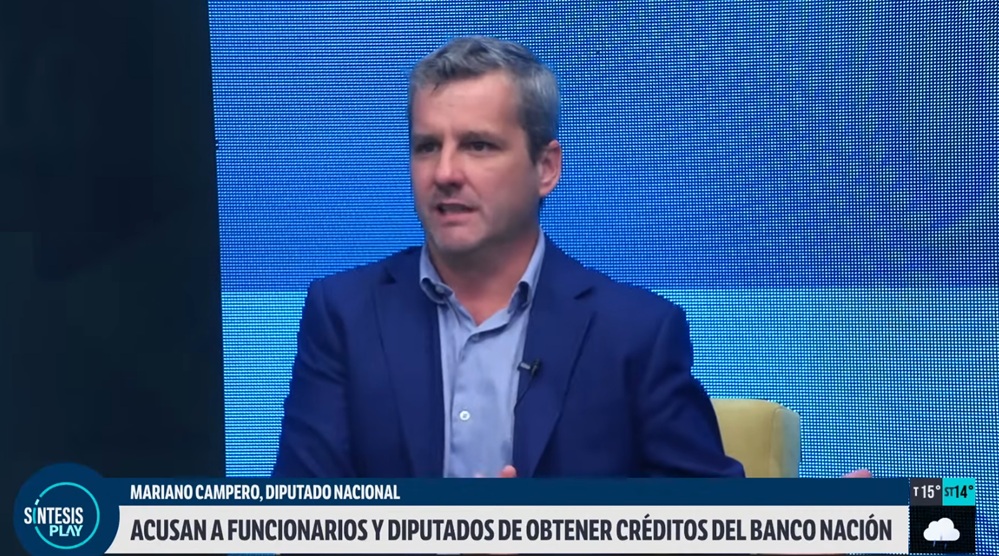 Mariano Campero, sobre su crédito del Banco Nación: “Lo hice como cualquier ciudadano que labura más de 15 años rompiéndose el lomo”