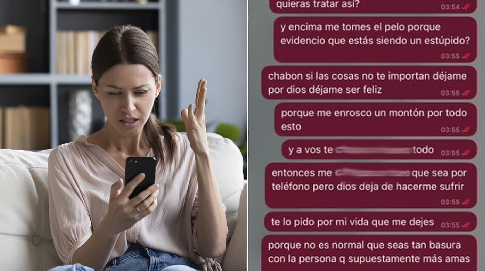 Le hizo un reclamo a su exnovio, le pidió separarse y recibió una respuesta letal que se viralizó