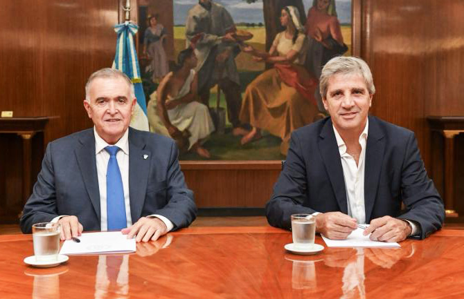 Jaldo fomalizó junto a Caputo la adjudicación del Acueducto de Vipos