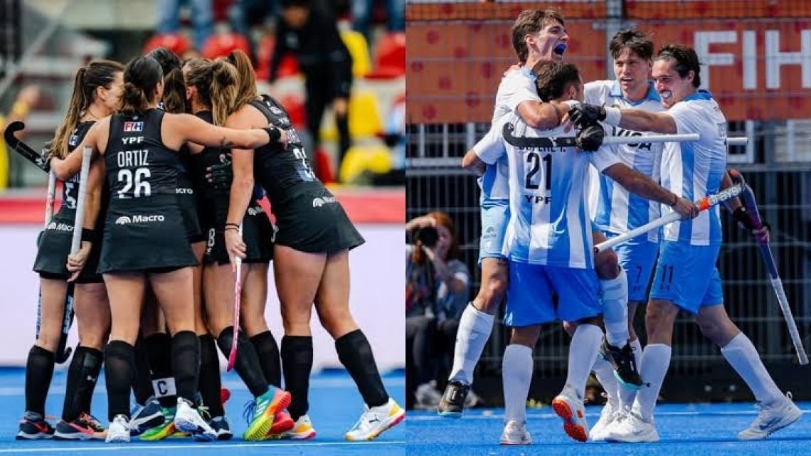 Doble chance de gloria: Las Leonas y Los Leones van por la final del Mundial