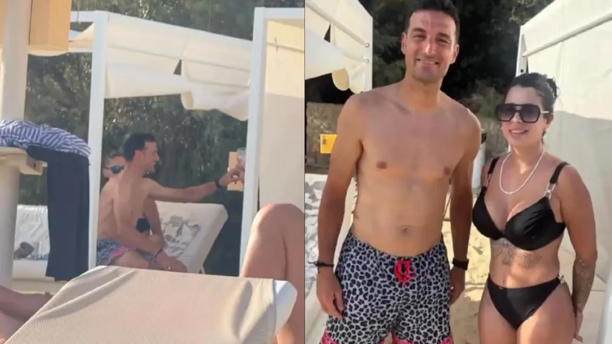 Scaloni recibió un inesperado regalo en una playa y el gesto de unos argentinos se hizo viral